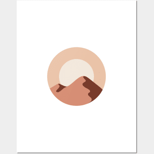 Desert Landscape Minimalist Posters and Art